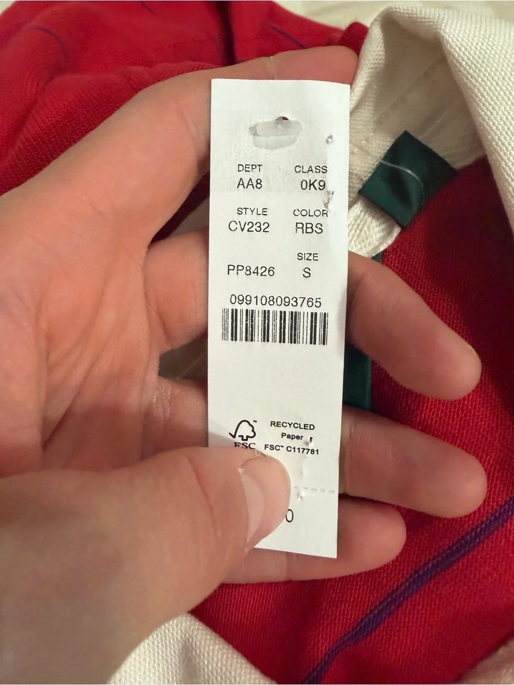 J crew Short-sleeve rugby shirt in stripe